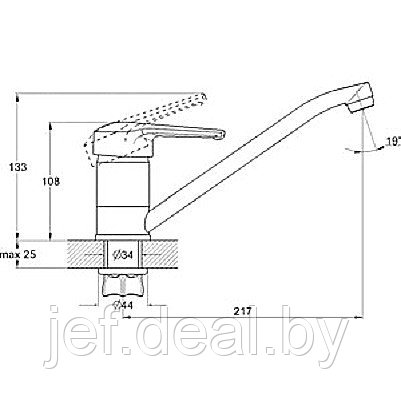 Смеситель для кухни D40 SOLONE G.LAUF SIT4-B182 - фото 3 - id-p195484761