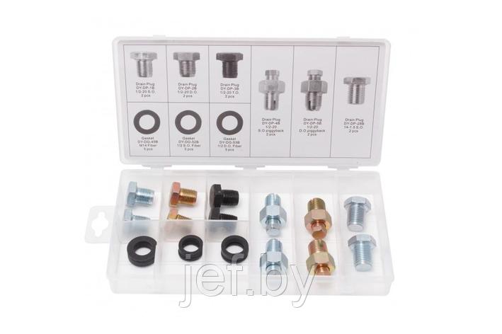 Набор маслосливных пробок с шайбами 27 предметов FORSAGE F-01Z0253, фото 2