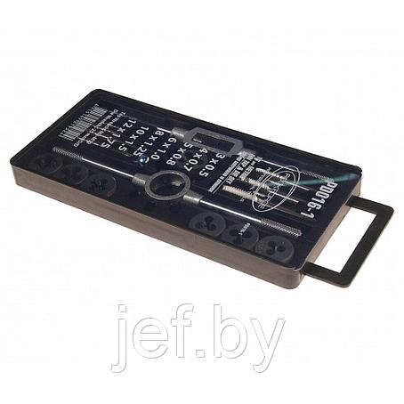 Набор метчиков и плашек метрических 16 предметов в пенале ROCKFORCE RF-PD016-1, фото 2