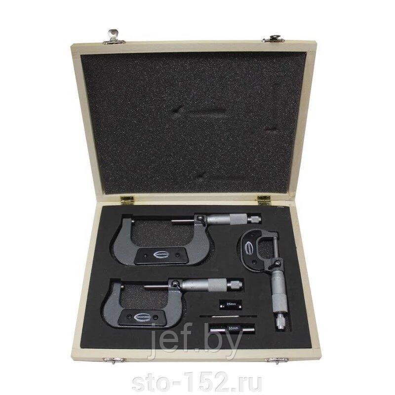Набор микрометров 3 предмета в футляре ROCKFORCE RF-5096P03