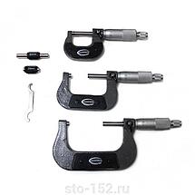 Набор микрометров 3 предмета в футляре ROCKFORCE RF-5096P03, фото 2