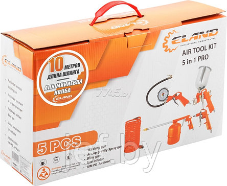 Набор пневмоиструмента 5 IN 1 PRO ELAND 5IN1PROEL, фото 2