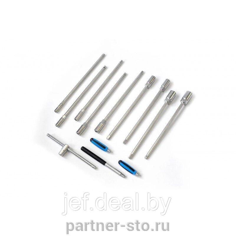 Набор ключей торцевых удлиненных с т-образной трещоткой 15 предметов FORSAGE F-2151 - фото 3 - id-p195484226