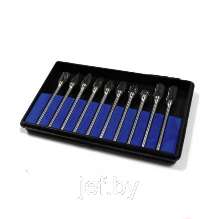 Набор шарошек металлических по металлу PROFI 10 предметов ROCKFORCE RF-61710