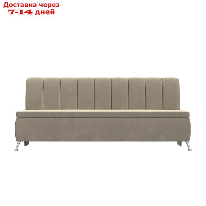Кухонный прямой диван "Кантри", микровельвет, цвет бежевый - фото 1 - id-p195455034