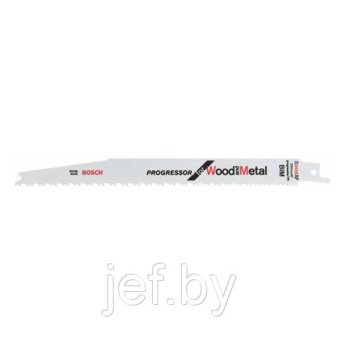 Пилка сабельная по дереву с гвоздями s3456xf 2 шт BOSCH 2608654405