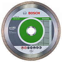 Алмазный круг 180х22 мм по керамике сплошн. STANDARD FOR CERAMIC сухая резка BOSCH 2608602204