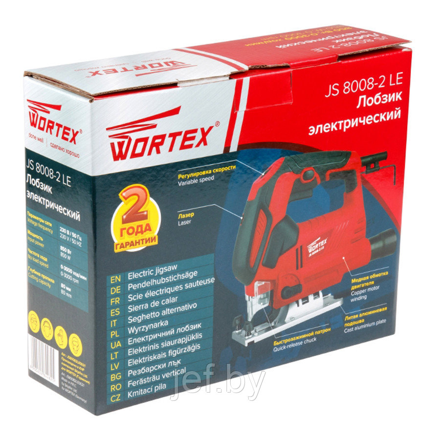 Лобзик электрический JS 8008-2 le850 вт WORTEX JS80082LE0021 - фото 9 - id-p195487124