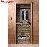 Дверь с фотопечатью, стекло 8 мм, размер коробки 190 × 70 см, правая, цвет А042