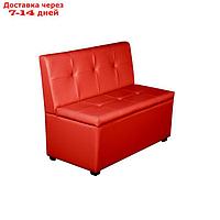 Кухонный диван "Уют-1,4", 1400x550x830, красный