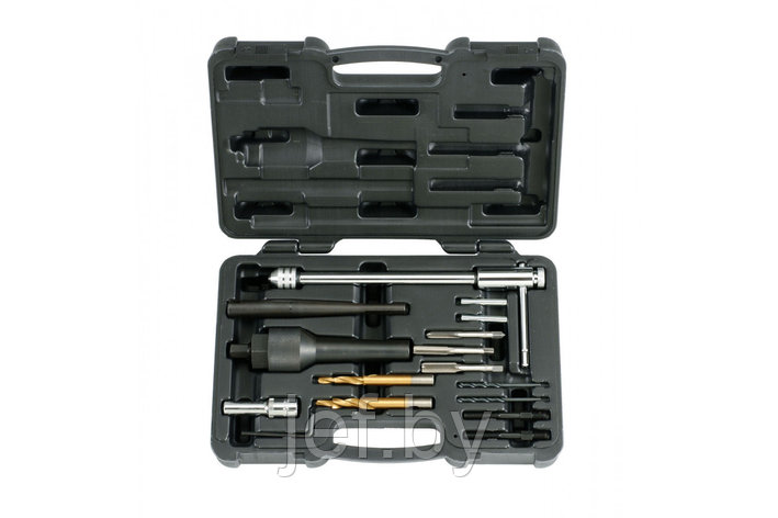 Набор демонтажный, свёрла, метчики, приспособления 16 предметов FORCE 916G3, фото 2