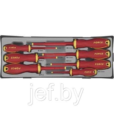 Набор диэлектрических отверток 7 предметов FORCE 20715N, фото 2