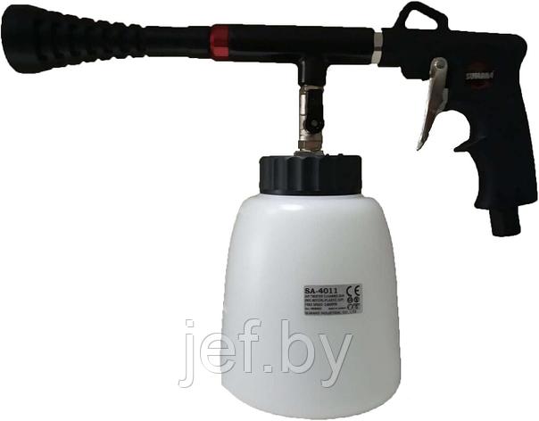 Моечный пневмо пистолет с пластиковой ёмкостью SUMAKE SA-4011, фото 2