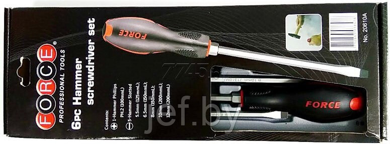 Набор ударных отверток 6 предметов FORCE 2069