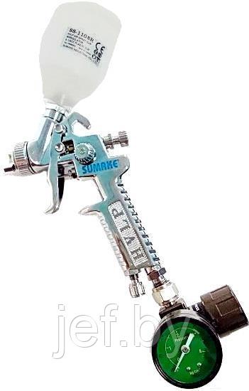 Покрасочный пистолет с верхней пластиковой ёмкостью 125мл. (Дюзы d0,8мм) SUMAKE SS-1108R
