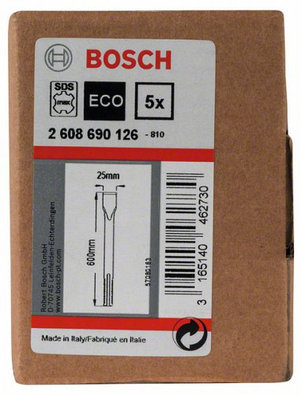 Плоское зубило SDS-MAX 600х25мм BOSCH 2608690126, фото 2
