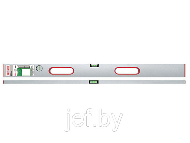Правило-уровень 2500мм 2 глазка, 2 ручки L31 (быт.) (Вес 911 г/м.) SLOWIK 23251