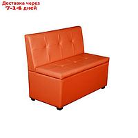 Кухонный диван "Уют-1,4", 1400x550x830, оранжевый