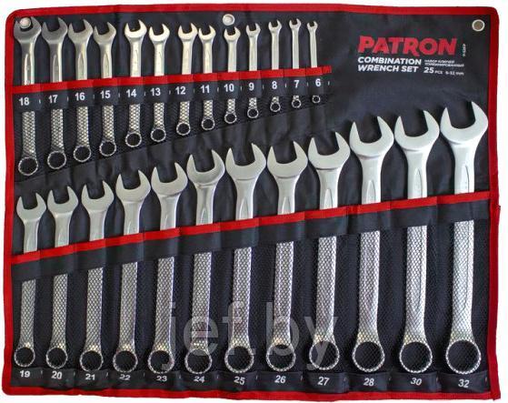 Набор ключей комбинированных 25 предметов PATRON P-5261P - фото 1 - id-p195484468