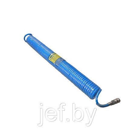 Шланг витой полиуретановый 8мм х 12мм х 10м с быстроразъемными наконечниками 1/4" PARTNER PA-1208-10M, фото 2