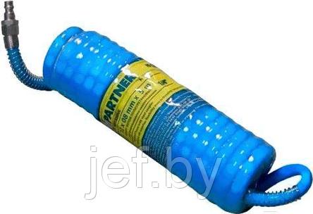 Шланг витой полиуретановый 8мм х 12мм х 10м с быстроразъемными наконечниками 1/4" PARTNER PA-1208-10M, фото 2