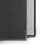Папка-регистратор PP 50мм черный, метал.окантовка/карман, собранная, фото 5