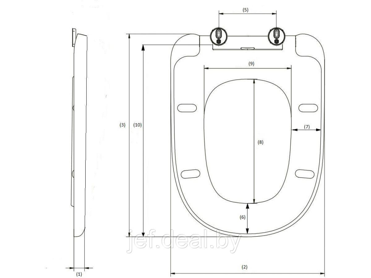 Сиденье для унитаза ART AV ENGINEERING AVWHR204C - фото 2 - id-p195486704