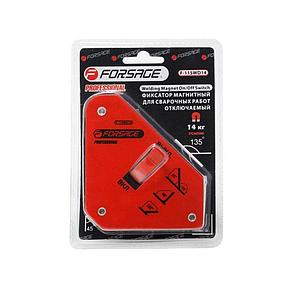 Фиксатор магнитный для сварочных работ с кнопкой "ВКЛ/ВЫКЛ" (14кг, 135гр., 90гр., 45гр.), в блистере FORSAGE, фото 2