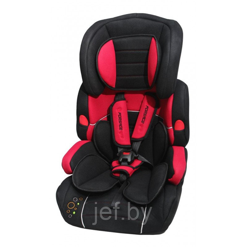 Кресло детское bab001-s6 BLACK/RED 9-36кг FORSAGE