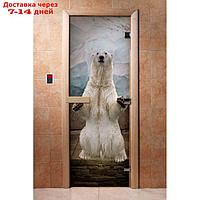Дверь с фотопечатью, стекло 8 мм, размер коробки 190 × 70 см, левая, цвет А063