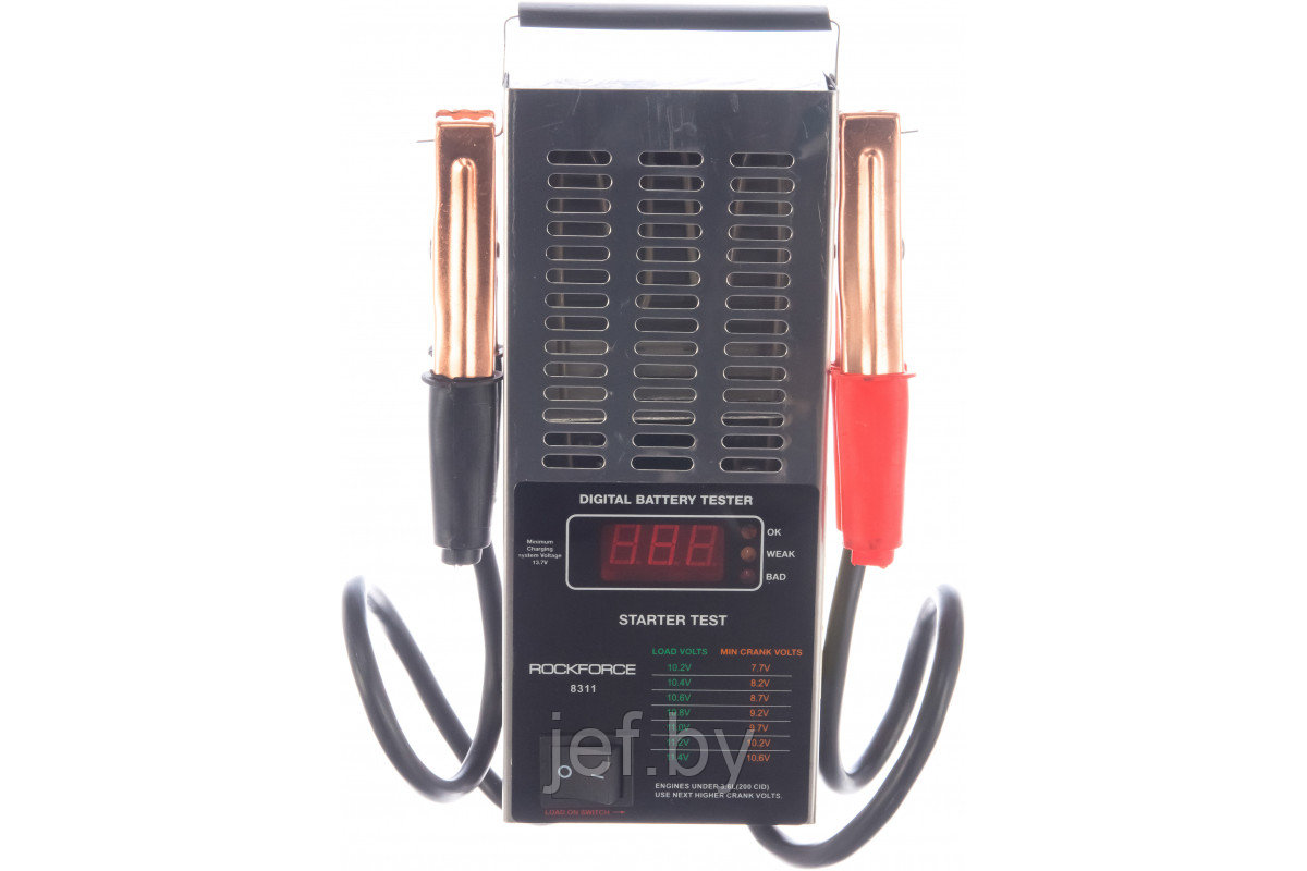 Тестер аккумуляторных батарей цифровой (12V, 100А) ROCKFORCE RF-8311 - фото 3 - id-p195485303
