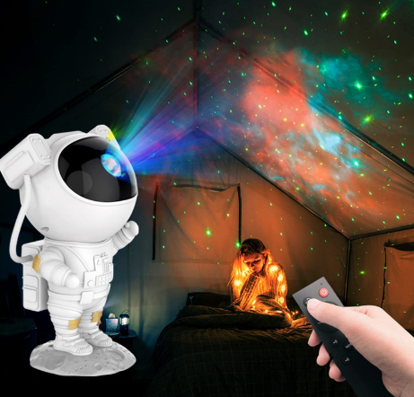 Ночник проектор игрушка Astronaut Starry Sky Projector с пультом ДУ - фото 4 - id-p195490712