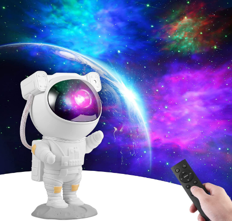 Ночник проектор игрушка Astronaut Starry Sky Projector с пультом ДУ