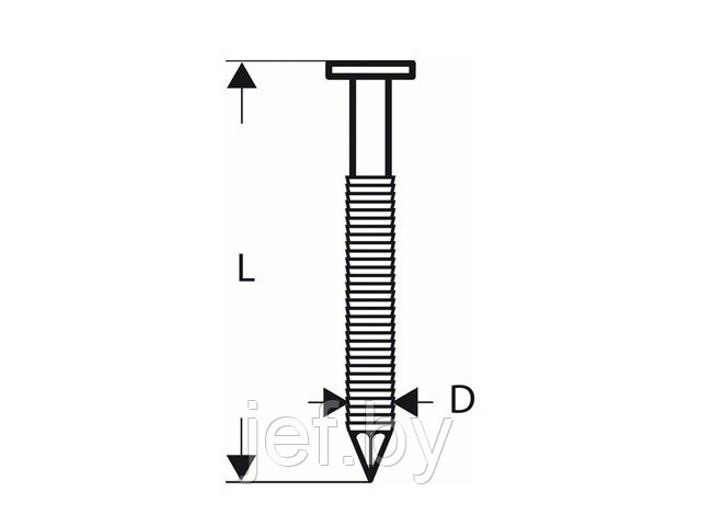 Гвозди для GSN 90-21 RK sn21rk 60rg 4000шт BOSCH 2608200036 - фото 1 - id-p195492591