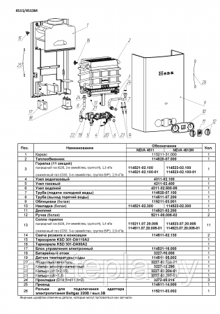 Газовая колонка Нева 4511 - фото 3 - id-p195492718