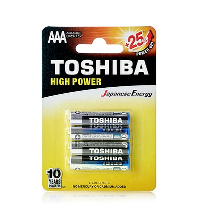 Эл.питания TOSHIBA  Alkaline LR03 4BP