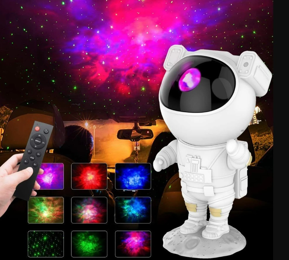 Ночник проектор игрушка Astronaut Starry Sky Projector с пультом ДУ - фото 1 - id-p195492923