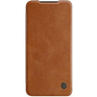 Кожаный чехол Nillkin Qin Pro Leather Case Коричневый для Samsung Galaxy S22 Ultra