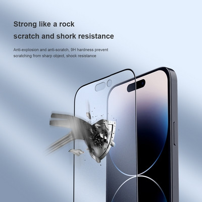 Матовое защитное стекло Nillkin FogMirror Tempered Glass для Apple iPhone 14 Pro - фото 6 - id-p195493093