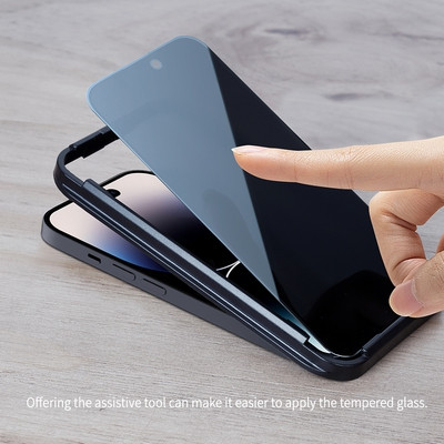 Защитное стекло Антишпион Nillkin Guardian Full Coverage Privacy Tempered Glass для Apple iPhone 14 Pro - фото 10 - id-p195493095