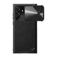 Силиконовая накладка Nillkin CamShield Leather Case S Черная для Samsung Galaxy S22 Ultra