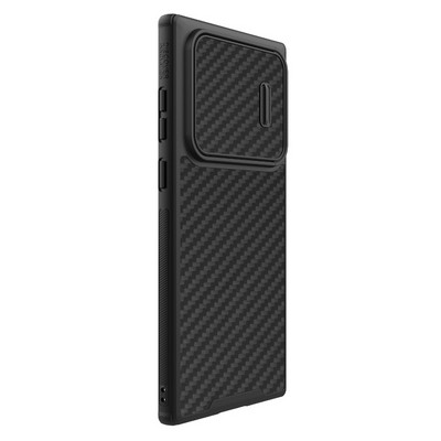 Пластиковый чехол Nillkin Synthetic Fiber S Черный для Samsung Galaxy S22 Ultra - фото 3 - id-p195492977