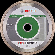 Алмазный круг 180х22 мм по керамике сплошн. STANDARD FOR CERAMIC сухая резка BOSCH 2608602204, фото 3