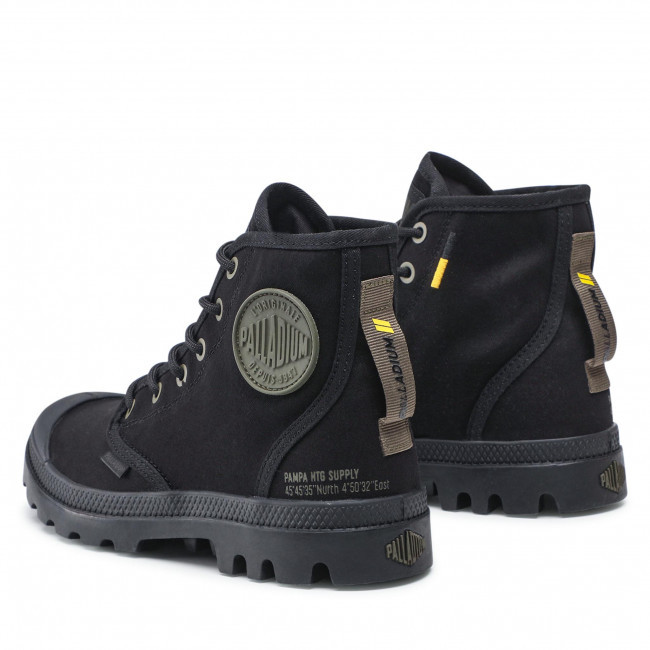 Кеды унисекс Palladium Pampa Hi HTG Supply черный - фото 3 - id-p194556814