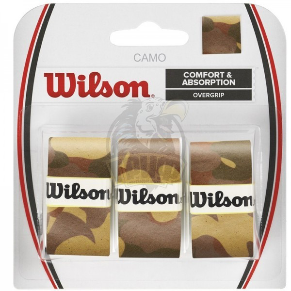 Обмотка для теннисной ракетки Wilson Camo Overgrip (коричневый) (арт. WRZ470860) - фото 1 - id-p195497328
