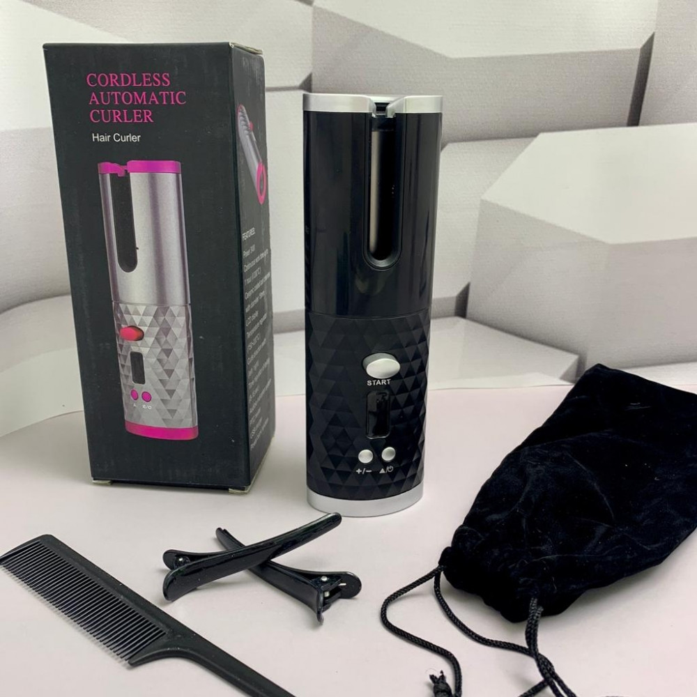 Беспроводные Бигуди Сordless automatic стайлер для завивки волос Розовый жемчуг / золото - фото 3 - id-p195497546