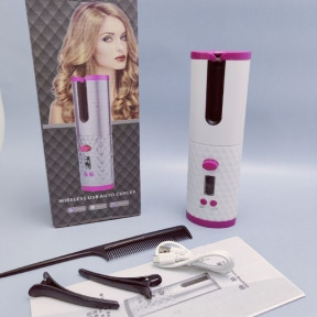 Беспроводные Бигуди Сordless automatic стайлер для завивки волос Белый / розовый - фото 1 - id-p195497547
