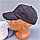 Бейсболка/кепка Classic однотонная на липучке, унисекс Серый, фото 6