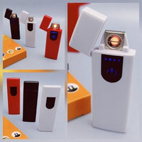 Зажигалка USB пьезозажигалка USB LIGHTER (беспламенная, перезаряжаемая) Белая