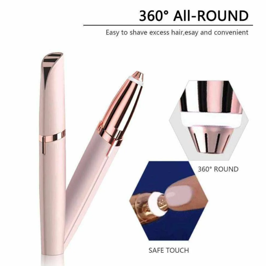 Ручка - триммер Эпилятор для бровей Electric Finishing Touch Flawless Brows Розовый - фото 10 - id-p193146416